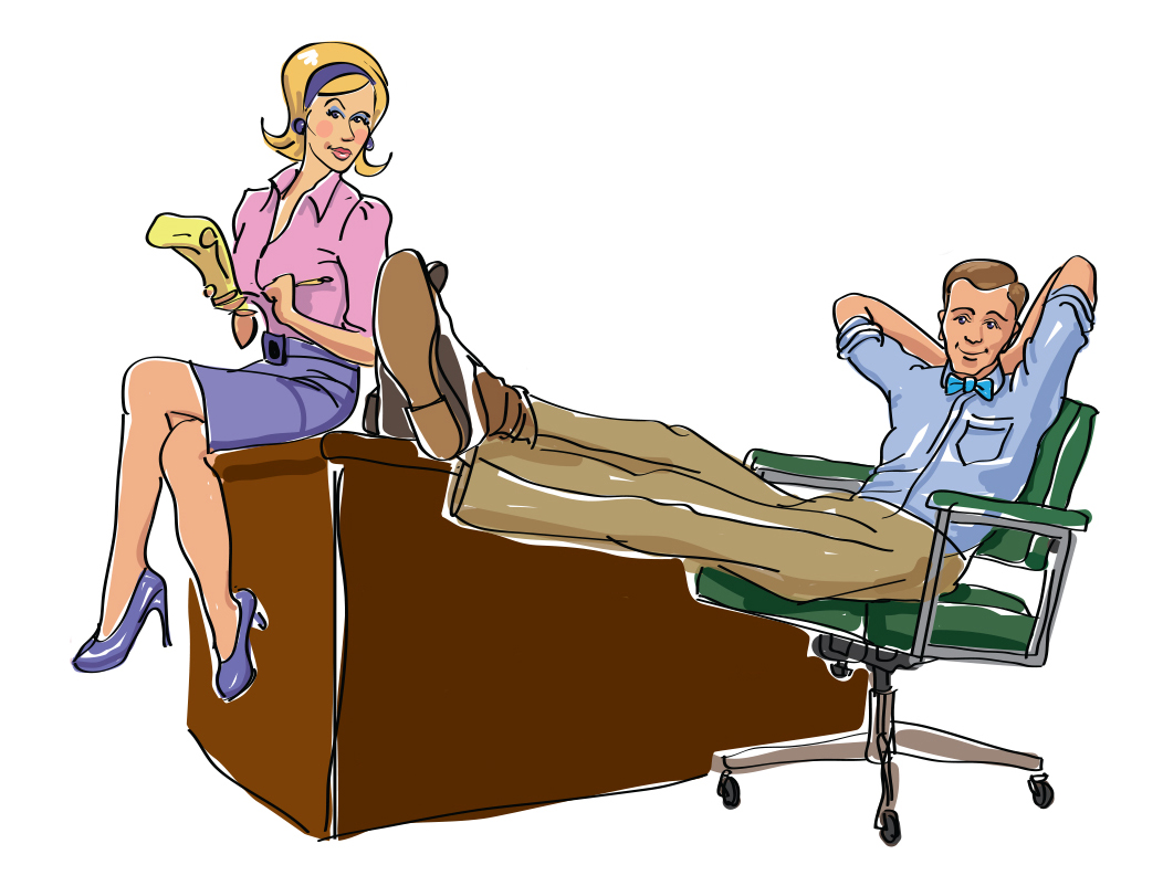 Illustration for musical, How to Succeed in Business Without Really Trying Illustration for musical, How to Succeed in Business Without Really Trying