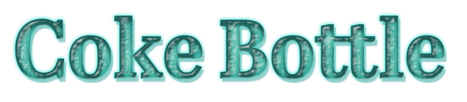 Coke bottle glass Coke bottle glass